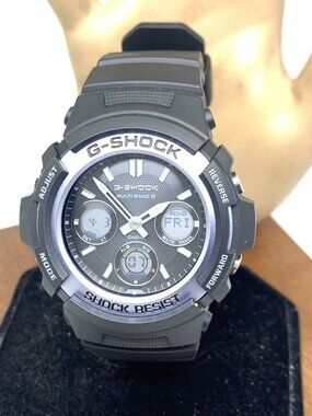 Casio G-Shock Men's Watch AWGM100 Quartz Black Resin Analog Digital 43mm 5230
